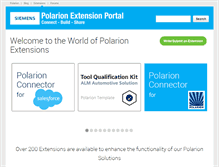 Tablet Screenshot of extensions.polarion.com